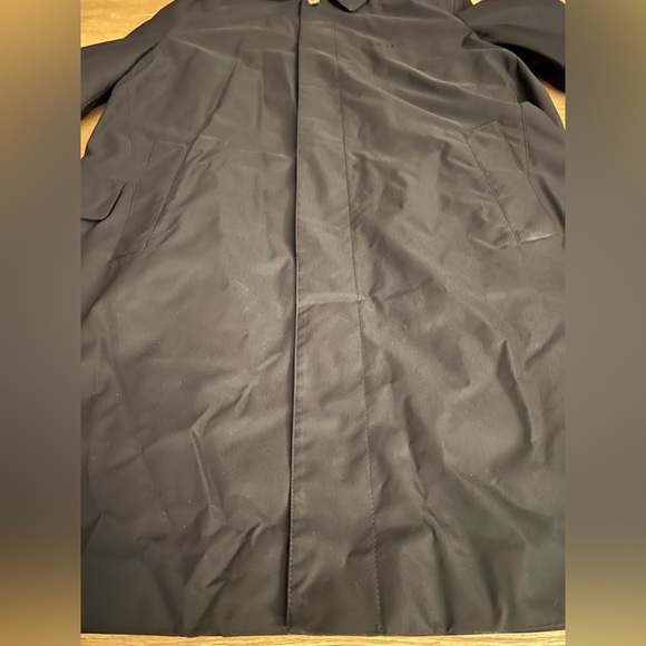 Loro Piana Black Trench Coat with Matte Finish - Picture 7 of 16